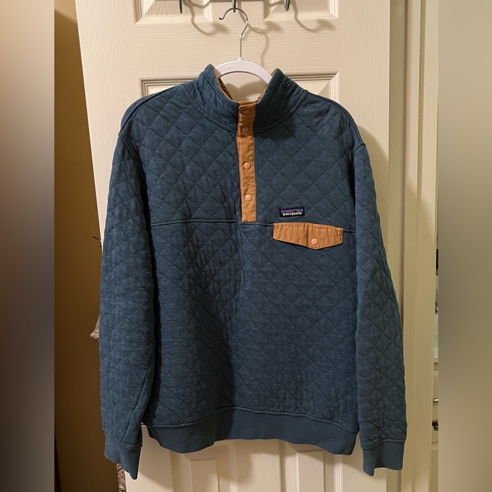 Blue Patagonia Quilted Pullover